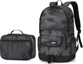 rickyh style Boys and Girls Kids Backpacks, Lightweight Backpack 18.5 x 13.75 x 8.75 Inches lunch bags 10 x 8 x 3.13 Inches Kids Backpacks for School and Travel, BPA Free