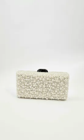 SALLY PEARL CLUTCH (SILVER)