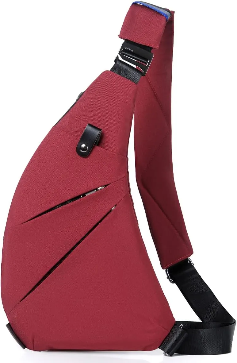 Sling Bag - Slim Crossbody Shoulder Backpack Anti-Theft Personal Pocket Chest Bag Travel Fanny Pack for Men Women