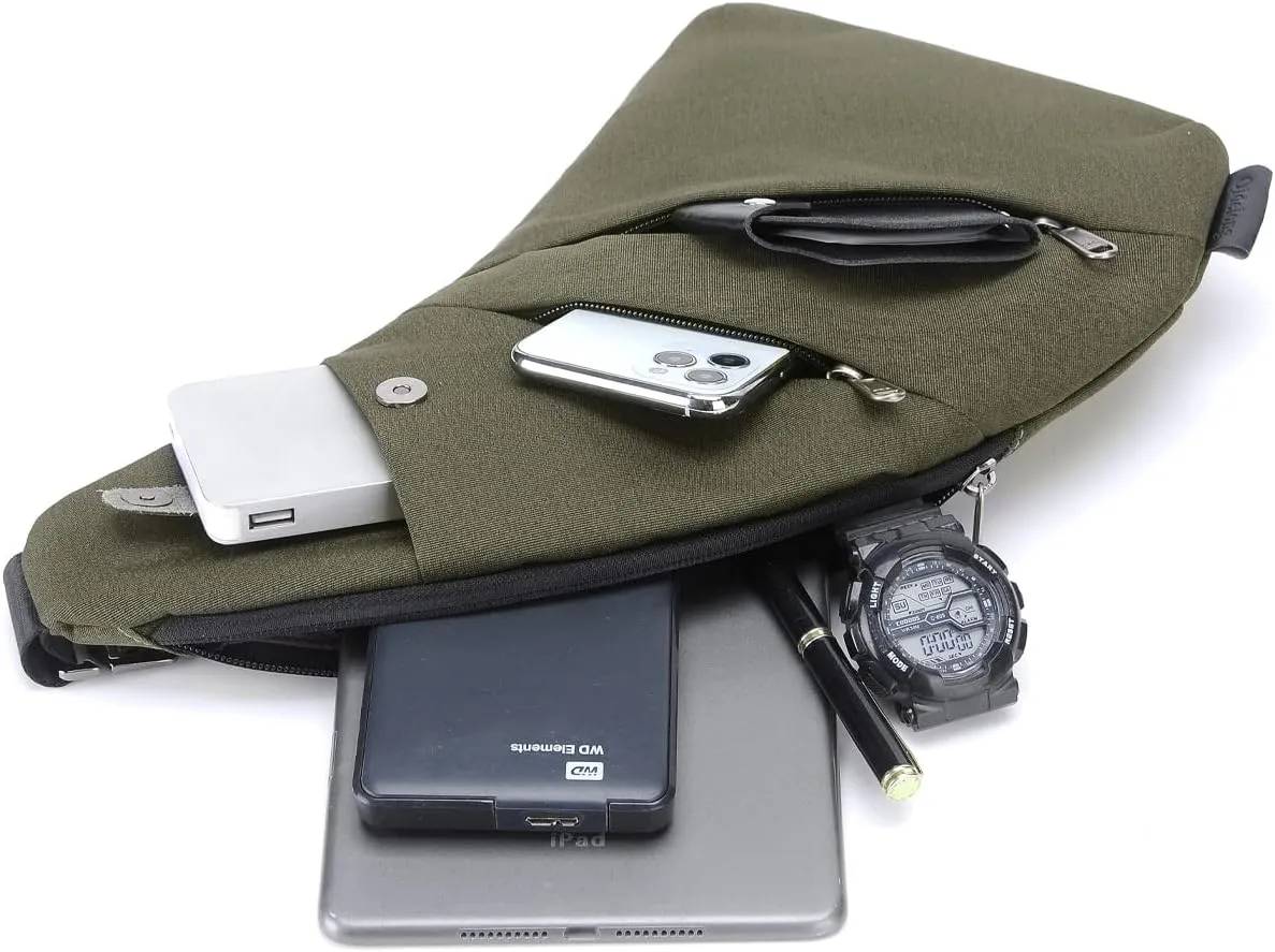 Sling Bag - Slim Crossbody Shoulder Backpack Anti-Theft Personal Pocket Chest Bag Travel Fanny Pack for Men Women