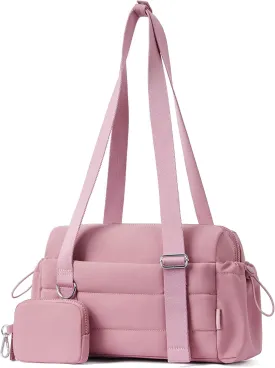 Small Gym Bag for Women 2 Set Mini Gym Duffle Bag with Wet Compartment and Coin Wallet, Gym Tote Bag for Workout/Sport/Travel