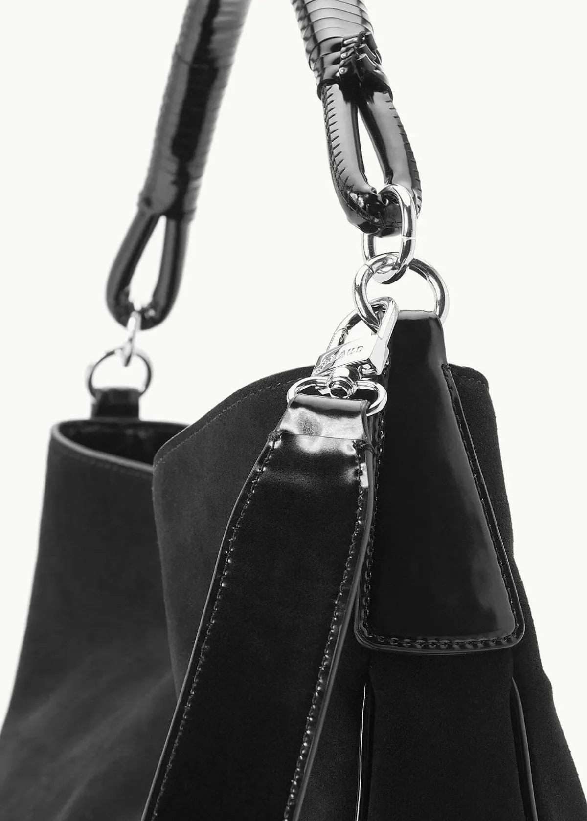 STAUD Perry Hobo Handbag - Black