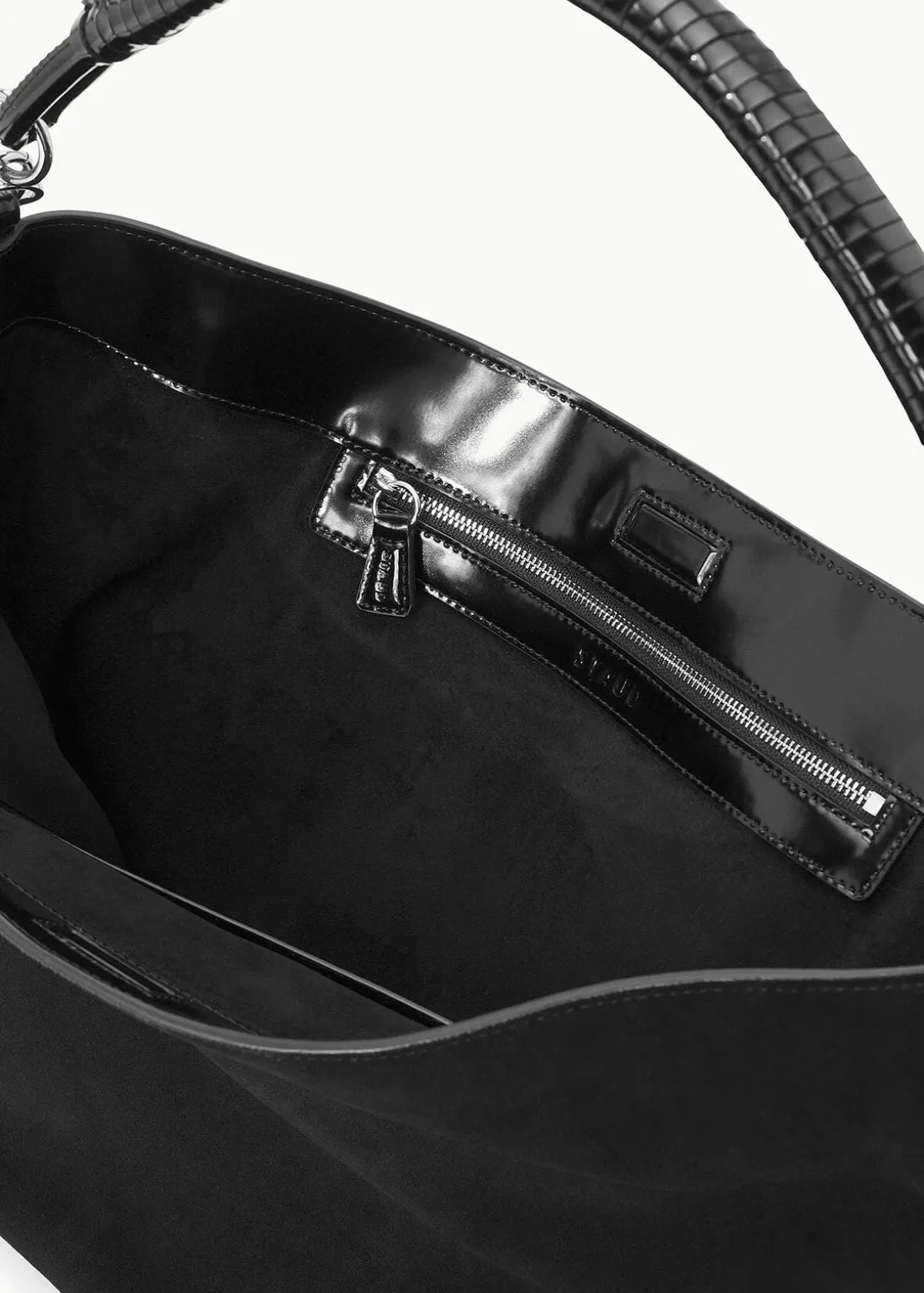 STAUD Perry Hobo Handbag - Black