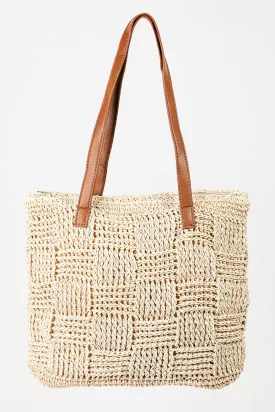 Susie - Braided Faux Leather Strap Tote Bag - Exclusively Online