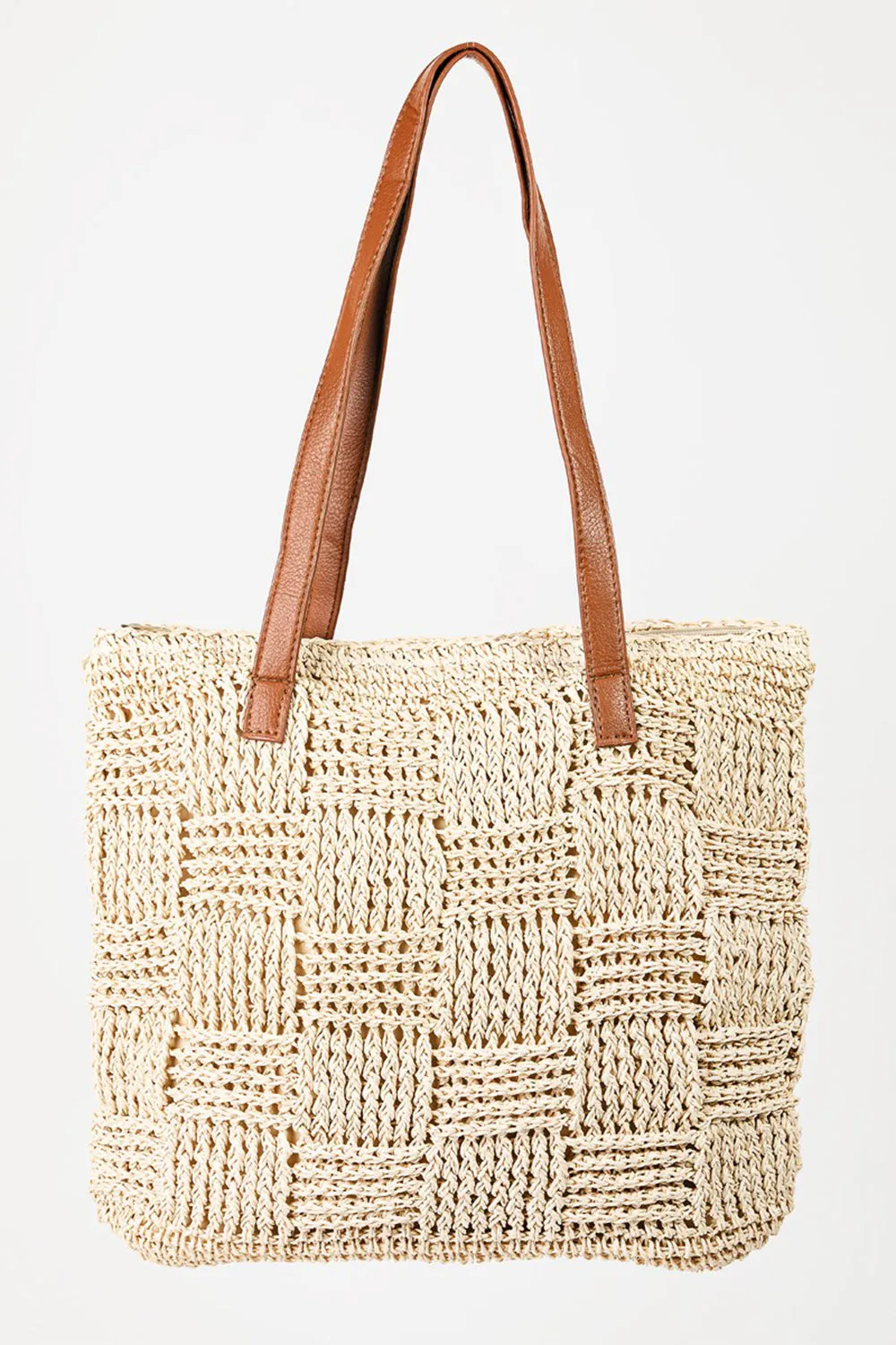 Susie - Braided Faux Leather Strap Tote Bag - Exclusively Online