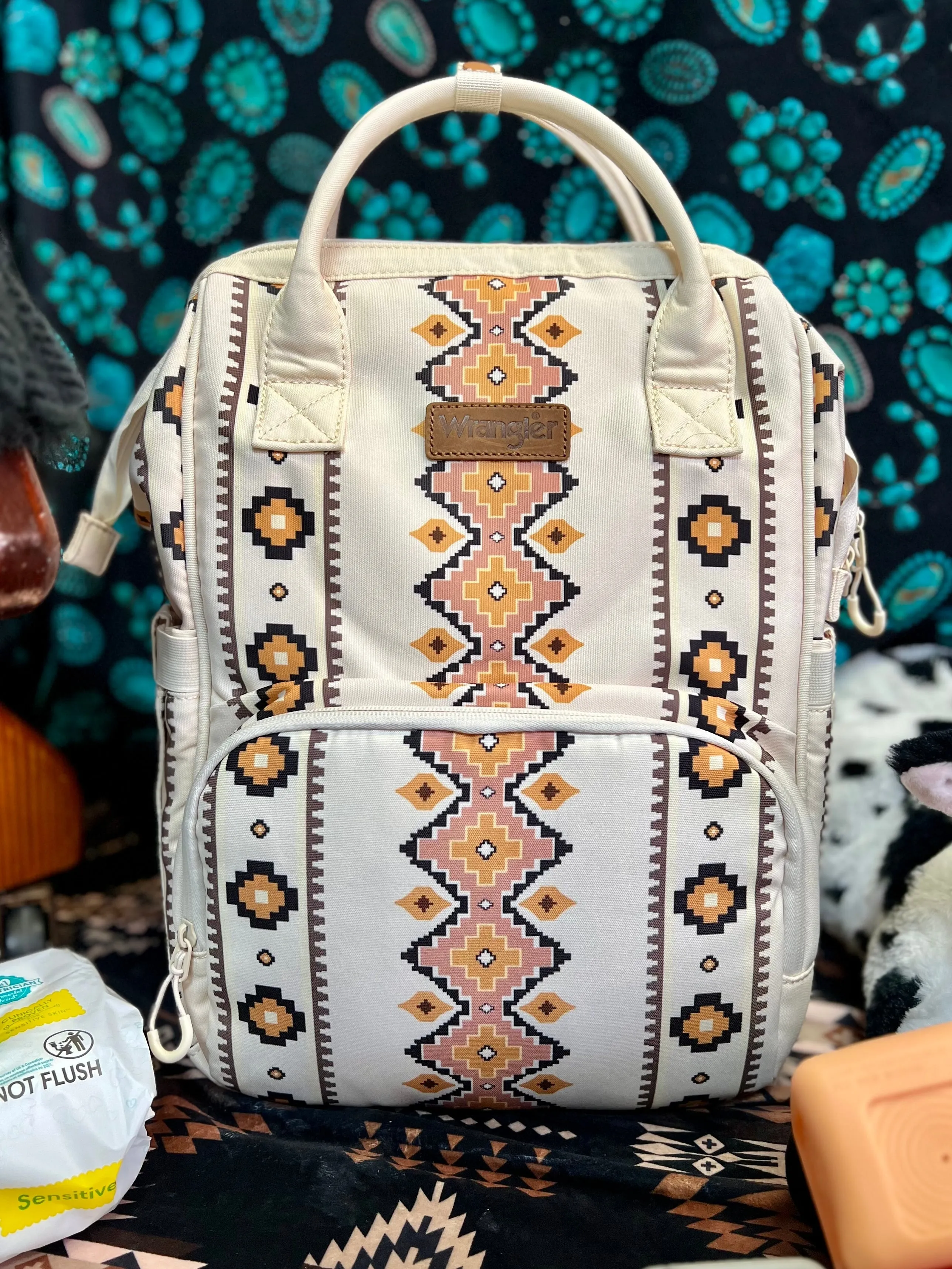 The Original Wrangler Diaper Bag - Cream/Tan