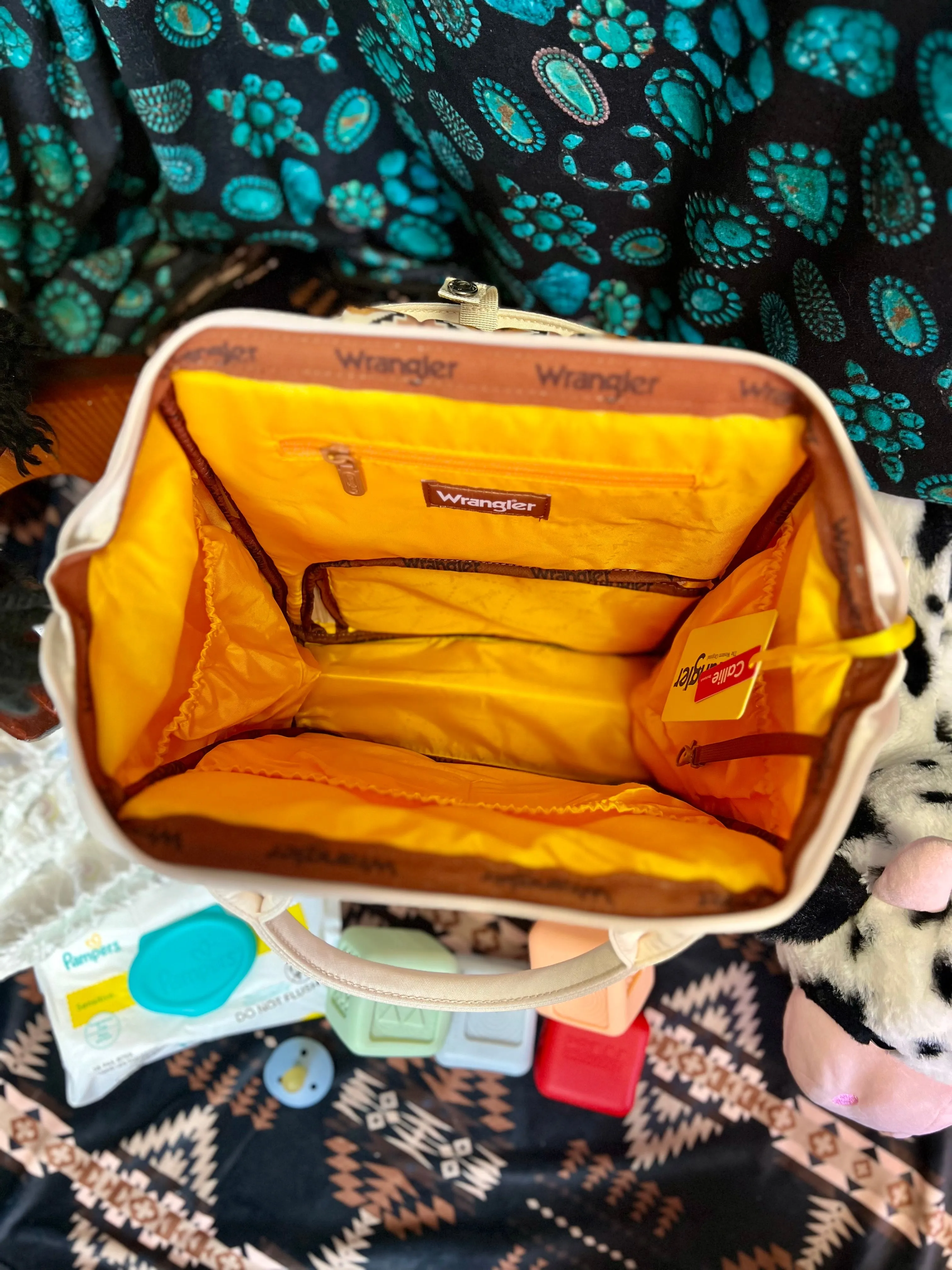 The Original Wrangler Diaper Bag - Cream/Tan