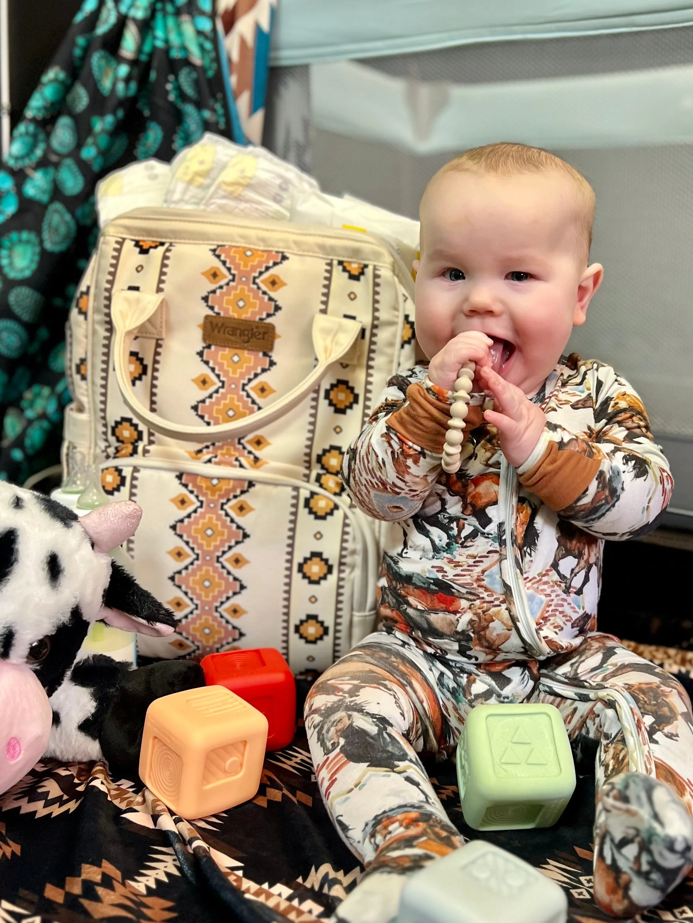 The Original Wrangler Diaper Bag - Cream/Tan