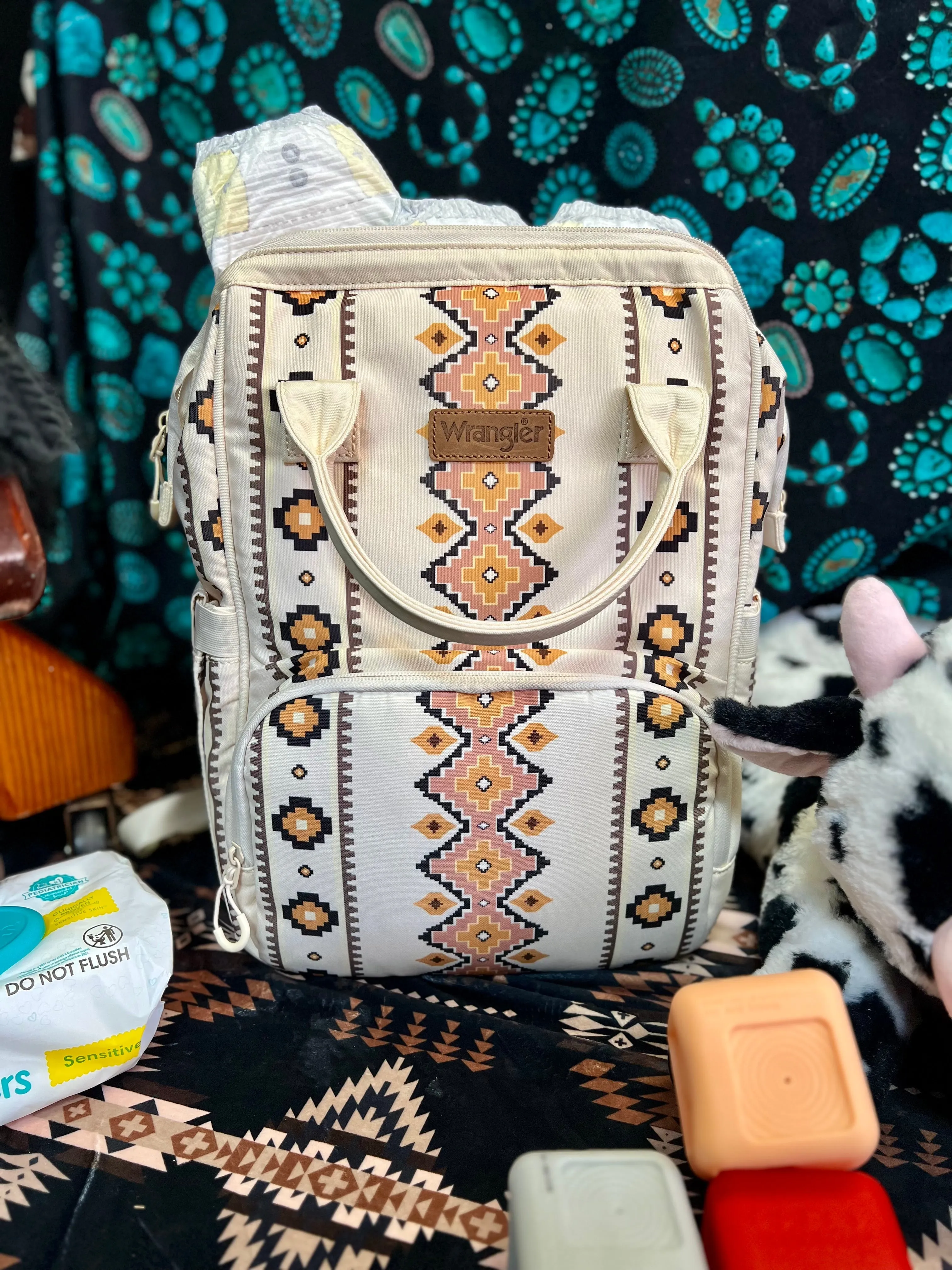 The Original Wrangler Diaper Bag - Cream/Tan