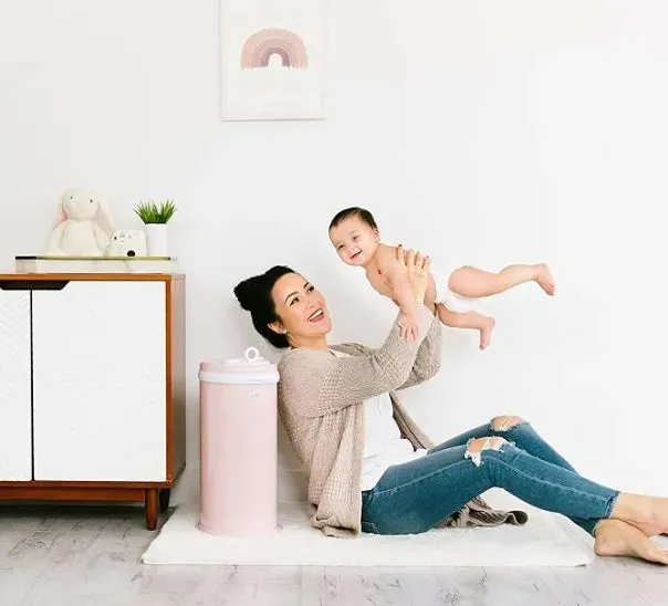 Ubbi Diaper Pail Blush Pink
