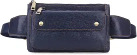 Unisex Brown Genuine Leather Waist Bag Messenger Fanny Pack Bum Bag For Men Women Travel Sports Running Hiking