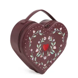 Vera Bradley Women's Novelty Cosmetic Makeup Organizer Bag, Imperial Hearts Red, One Size