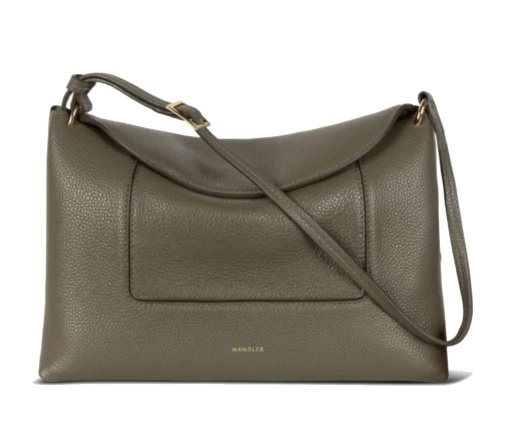 WANDLER PENELOPE SLOUCHY BAG OLIVE CRUST