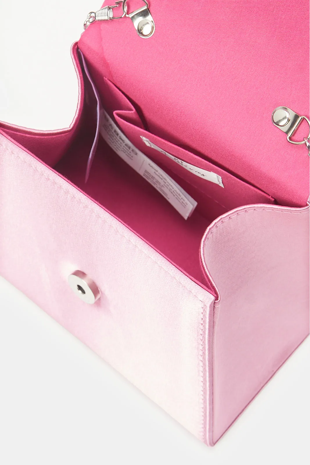 Women Pink Embellished With Hop Handle Evening Clutch