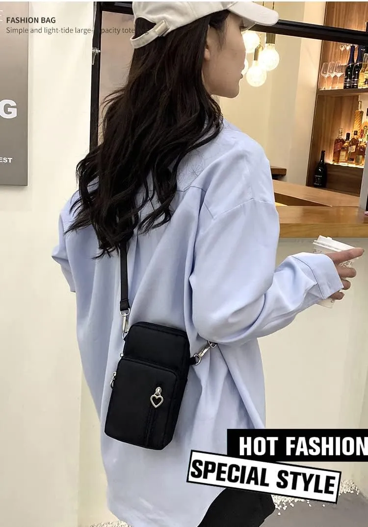 Women Small Crossbody Phone Bag Cell Phone Purse Shoulder Pouch Armband Wallet Case Handbag for iPhone Samsung Google Pixel