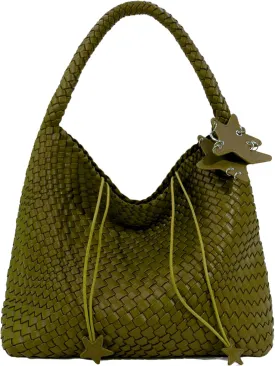 Woven Tote Bag for Women, Shoulder Handbags, Beach Hobo, Handwoven Satchel Underarm Bag, Top-Handle Bag With Purses